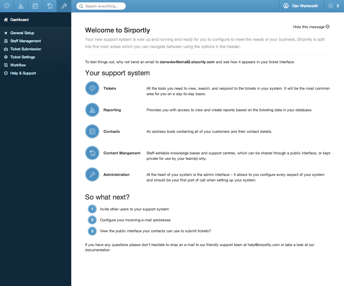 Documentation - Sirportly